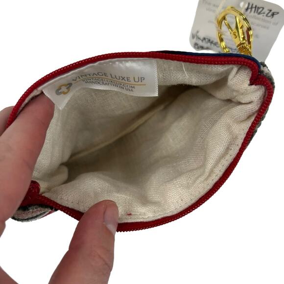 NWT Hermes Paris Reworked Multicolor Vintage Silk Scarf Wristlet Bag - Picture 7 of 7